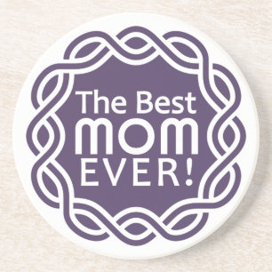 En Grès MEILLEUR dessous de verre MOM