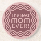 En Grès MEILLEUR dessous de verre MOM (Devant)