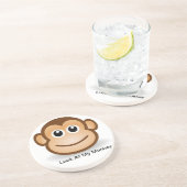 En Grès mes dessous de verre de singe (Côté)