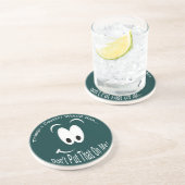 En Grès Mettez ça sur le Dessous de verre foncé (Côté)