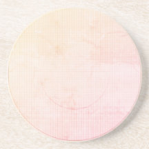 Moderne Paradise Peach Pastel Dessous de verre de