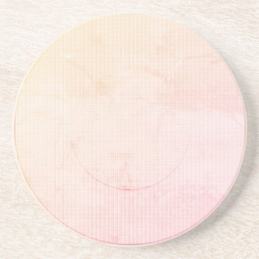 En Grès Moderne Paradise Peach Pastel Dessous de verre de  (Devant)