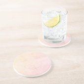 En Grès Moderne Paradise Peach Pastel Dessous de verre de  (Côté)