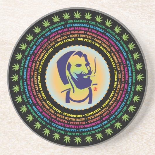 En Grès Mon Dessous de verre de musique Sandstone (Devant)