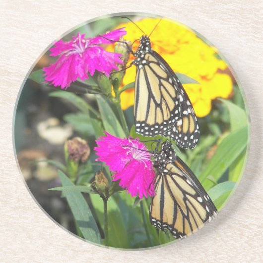 En Grès Monarch Twins #2 dessous de verre (Devant)