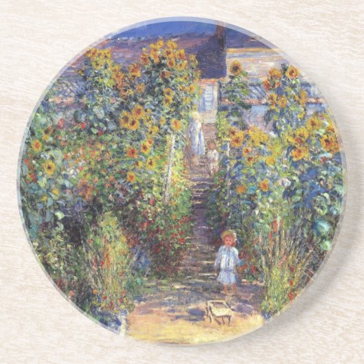 En Grès Monet, "le jardin de l'artiste dessous de verre (Devant)