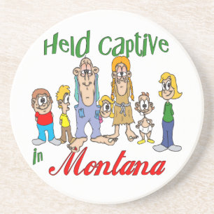 En Grès Montana Funny Trailer Park Dessous de verre Sandst