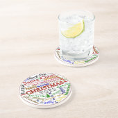 En Grès Mot-Art de Noël - Dessous de verre (Côté)