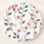 En Grès Motif scandinave Berries  Dessous de verre de pier (Devant)