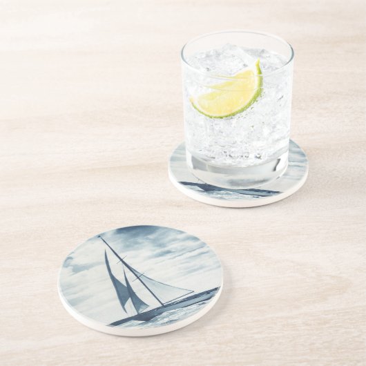 En Grès Navigation de 1 dessous de verre (Côté)