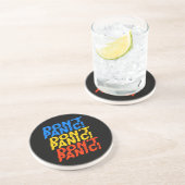 En Grès Ne paniquez pas ! dessous de verre (Côté)