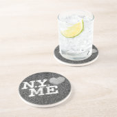En Grès NY m'aime des dessous de verre (Côté)