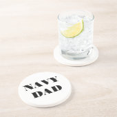 En Grès Papa de la marine dessous de verre (Côté)
