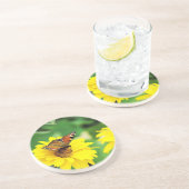 En Grès Papillon - Dessous de verre (Côté)