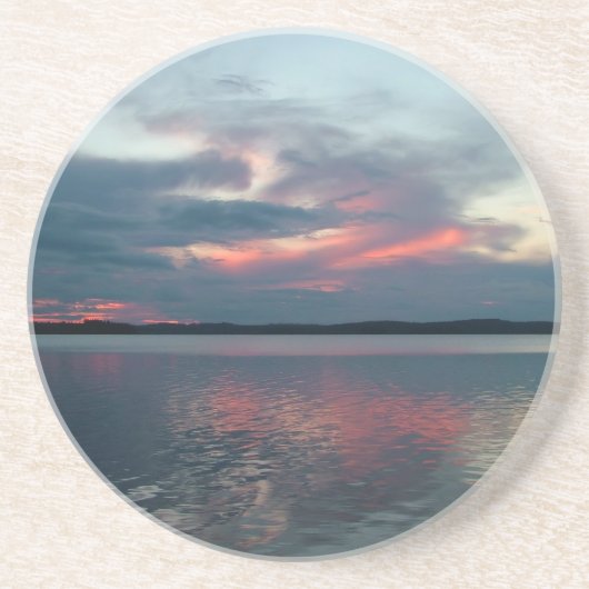 En Grès Pastel Sunset dessous de verre personnalisé (Devant)