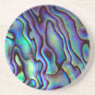 En Grès Paua Shell regardent des dessous de verre