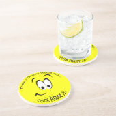 En Grès Pensez Au Dessous de verre Informatique (Côté)