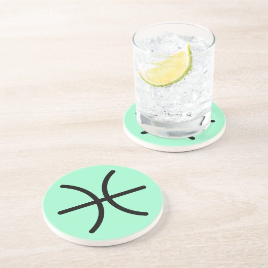 En Grès Pisces dessous de verre (Côté)