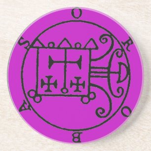 En Grès Pourpre de dessous de verre d'Orobas Sigil