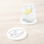 En Grès Que la route monte avec les Dessous de verre à chi (Côté)