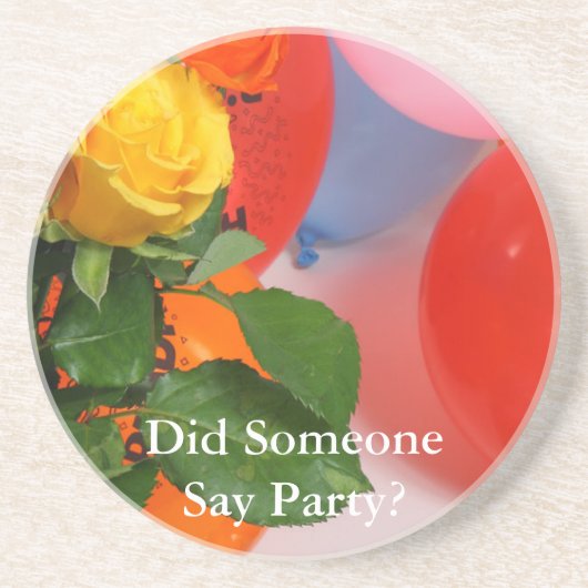 En Grès Quelqu'Un A Dit Dessous de verre De Fête (Devant)