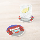 En Grès Retro cinéma Dessous de verre Sandstone (Côté)