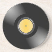 En Grès Rétros dessous de verre assoiffés d'album record (Devant)