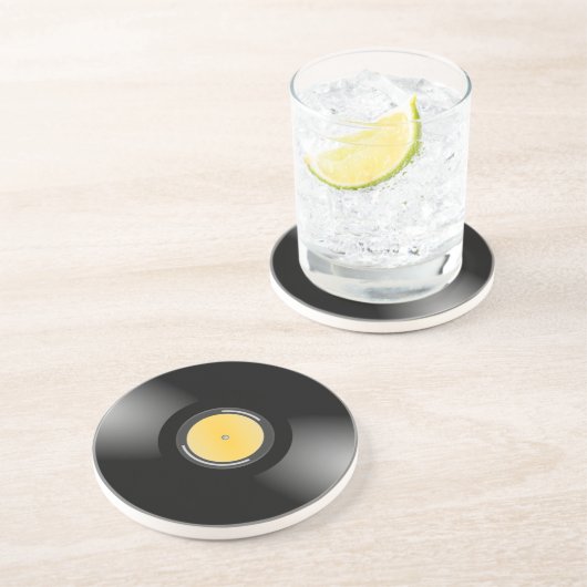 En Grès Rétros dessous de verre assoiffés d'album record (Côté)