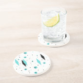 En Grès Rétros diamants de turquoise et dessous de verre (Côté)