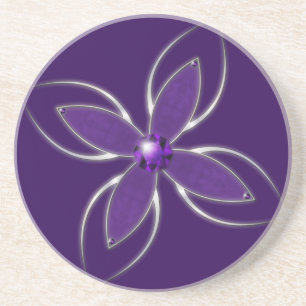 En Grès Rêver dans le Dessous de verre Amethyst
