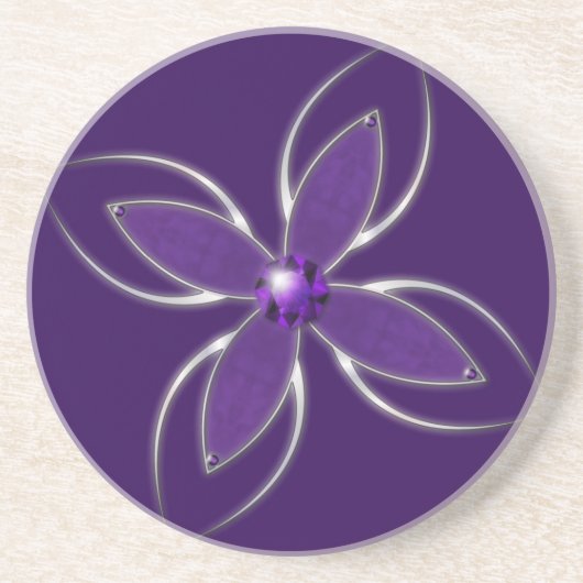 En Grès Rêver dans le Dessous de verre Amethyst (Devant)