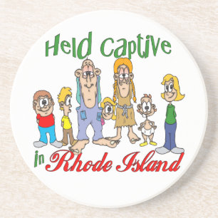 En Grès Rhode Island Funny Trailer Park Dessous de verre S