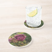 En Grès Rose Iceberg Bourgogne #1 Dessous de verre Sandsto (Côté)