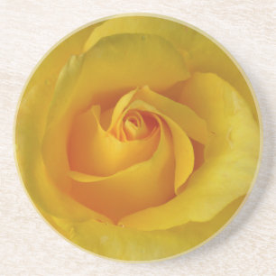 En Grès Rose jaune Dessous de verre Sunny Roses cadeaux Ke