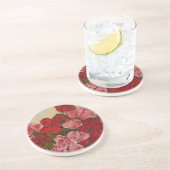 En Grès Roses et dessous de verre de pivoines (Côté)