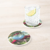 En Grès Roses sur le Dessous de verre Raindrops (Côté)