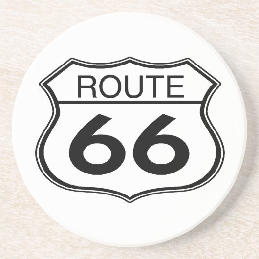En Grès Route 66 - Dessous de verre (Devant)