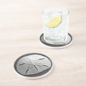 En Grès Sable Dollar Sea Shell Beach Dessous de verre à bo (Côté)