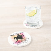 En Grès Sagittaire au sujet de vous dessous de verre (Côté)