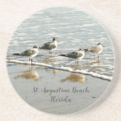 En Grès Sandpipers au Dessous de verre de Shore (Devant)