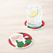 En Grès Santa Clause Dessous de verre Décoration festive d (Côté)