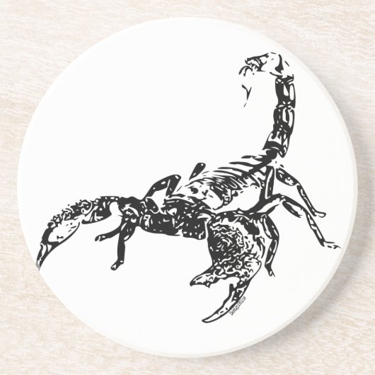 En Grès Scorpion - dessous de verre (Devant)