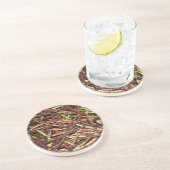 En Grès Série agricole — Dessous de verre de pois non déco (Côté)
