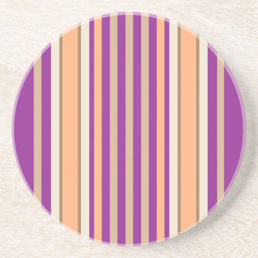 En Grès Série de bandes : dessous de verre violet et bronz (Devant)