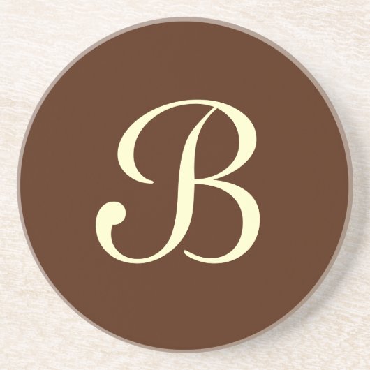 En Grès Série solide : dessous de verre Brown (Devant)