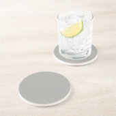 En Grès Série solide : dessous de verre gris clair (Côté)