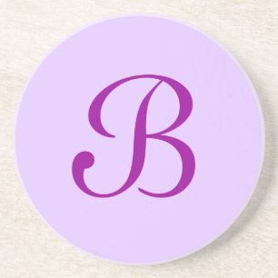 En Grès Série solide : dessous de verre violet