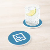 En Grès SIGNE Handicap Dessous de verre (Côté)
