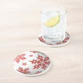 En Grès Snowflakes Dessous de verre de vacances (Côté)