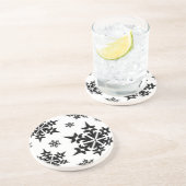 En Grès Snowflakes Dessous de verre de vacances (Côté)
